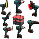Trusa Scule Multifunctionala 7 in 1 - 48V Li-Ion, 2 Acumulatori, 7 Capete Interschimbabile pentru Gaurire, Taiere, Slefuire