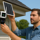 Camera Supraveghere cu Panou Solar, Conexiune 4G, Vedere Nocturnă Color, Card Memorie 32GB Cadou