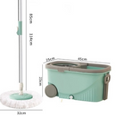 Mop Rotativ PRO 360 cu Galeata Dubla si Stoarcere Automata - Include 2 Rezerve Cadou