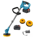Perie Electrica Multifunctionala 48V cu Maner Telescopic, 2 Acumulatori, Incarcator si 3 perii interschimbabile