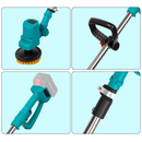 Perie Electrica Multifunctionala 48V cu Maner Telescopic, 2 Acumulatori, Incarcator si 3 perii interschimbabile