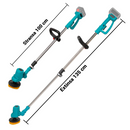 Perie Electrica Multifunctionala 48V cu Maner Telescopic, 2 Acumulatori, Incarcator si 3 perii interschimbabile
