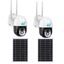Set 1+1 Camera Supraveghere Solara 4G cu SIM, 5MP Full HD 1080p, Zoom 10X, Panou Solar 9W, IP66
