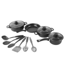 Set 13 Piese Vase Gatit Antiaderente Non-Stick - Oale, Tigai, Capace Sticla si Ustensile