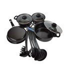 Set 13 Piese Vase Gatit Antiaderente Non-Stick - Oale, Tigai, Capace Sticla si Ustensile