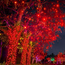 Instalatie Rola 100m Cu 500 LED Rosii | 8 Jocuri Luminoase | IP44 Pentru Decoruri Festive