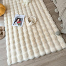 Covor Blana Artificiala 3D Bubble 180x230cm - Design Nordic Premium pentru Living si Dormitor - Crem