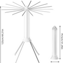 Uscator Rufe Portabil cu Roti - 16 Brate Rotativ 360°, Pliabil, Capacitate 40kg