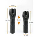 Pachet 1+1 Lanterna Tactica LED cu Zoom si Rezistenta la Apa - 3 Moduri de Iluminare Profesionala