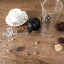 Aparat Electric pentru Spumarea Laptelui 450ml, cu Pahar din Sticla Rezistenta la Caldura, Spuma Densa si Uniforma, Ideal pentru Cappuccino, Latte si Cafea