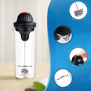 Aparat Electric pentru Spumarea Laptelui 450ml, cu Pahar din Sticla Rezistenta la Caldura, Spuma Densa si Uniforma, Ideal pentru Cappuccino, Latte si Cafea