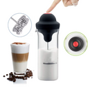 Aparat Electric pentru Spumarea Laptelui 450ml, cu Pahar din Sticla Rezistenta la Caldura, Spuma Densa si Uniforma, Ideal pentru Cappuccino, Latte si Cafea
