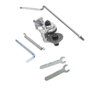 Adaptor foarfeca pentru tabla compatibil cu bormasina electrica, taiere metal, otel, aluminiu si tabla subtire, taiere precisa fara scantei, accesoriu pentru bormasina