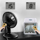 Lichidare de stoc. Mini Aparat de aer conditionat cu umidificator si conexiune USB, cu lumina LED de ambient