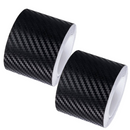 Pachet 1+1 Folie Auto Carbon 3D Negru Mat, 5cm x 5m, Autocolant Decorativ pentru Interior si Exterior Auto, Protectie si Design Sport