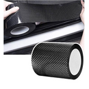 Pachet 1+1 Folie Auto Carbon 3D Negru Mat, 5cm x 5m, Autocolant Decorativ pentru Interior si Exterior Auto, Protectie si Design Sport