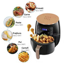 Pachet Economic Bucatarie – Air Fryer 6L 2400W Friteuza fara Ulei cu Display Digital + Razatoare 6 in 1 pentru Legume si Fructe cu Recipient