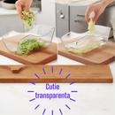 Pachet Economic Bucatarie – Air Fryer 6L 2400W Friteuza fara Ulei cu Display Digital + Razatoare 6 in 1 pentru Legume si Fructe cu Recipient