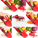 Pachet Economic Bucatarie – Air Fryer 6L 2400W Friteuza fara Ulei cu Display Digital + Razatoare 6 in 1 pentru Legume si Fructe cu Recipient