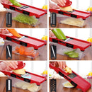 Pachet Economic Bucatarie – Air Fryer 6L 2400W Friteuza fara Ulei cu Display Digital + Razatoare 6 in 1 pentru Legume si Fructe cu Recipient