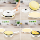 SET 2X Tigaie Electrica pentru Clatite - Preparare Rapida in 20 Secunde, Suprafata Antiadeziva