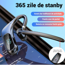 Casca Bluetooth Wireless KJ12, Handsfree cu Microfon, Rotatie 180°, Display LED, Autonomie Mare, Conectare Rapida, Raza 10m, Negru