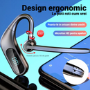 Casca Bluetooth Wireless KJ12, Handsfree cu Microfon, Rotatie 180°, Display LED, Autonomie Mare, Conectare Rapida, Raza 10m, Negru
