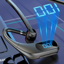 Casca Bluetooth Wireless KJ12, Handsfree cu Microfon, Rotatie 180°, Display LED, Autonomie Mare, Conectare Rapida, Raza 10m, Negru