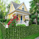 Pachet 1+1 Gard Viu Artificial cu Frunze Verzi 1x3m - Perete Verde Decorativ Interior/Exterior