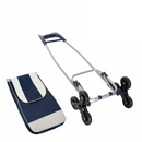 Carucior de Cumparaturi Pliabil cu 6 Roti pentru Scari, Structura Metalica, Husa Detasabila Lavabila, Capacitate 25 kg
