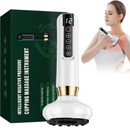 Aparat de Masaj Electric cu Ventuze, Gua Sha si Incalzire, 12 Trepte Reglabile, Display LCD, pentru Relaxare Musculara, Masaj Corporal, Anticelulitic