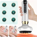 Aparat de Masaj Electric cu Ventuze, Gua Sha si Incalzire, 12 Trepte Reglabile, Display LCD, pentru Relaxare Musculara, Masaj Corporal, Anticelulitic