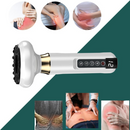 Aparat de Masaj Electric cu Ventuze, Gua Sha si Incalzire, 12 Trepte Reglabile, Display LCD, pentru Relaxare Musculara, Masaj Corporal, Anticelulitic