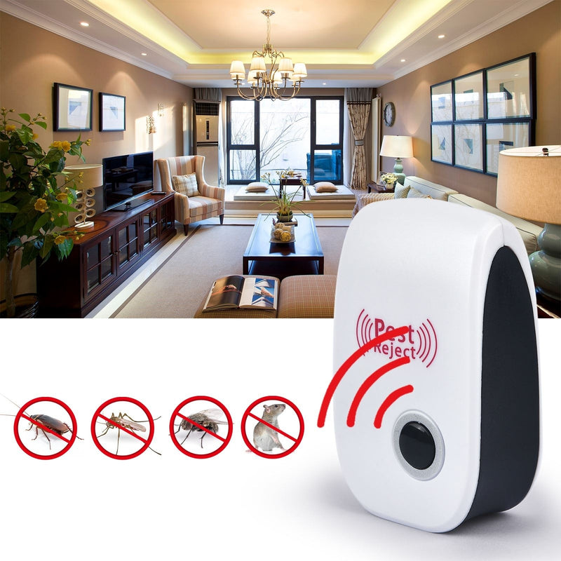 Aparat Antidaunatori Cu Ultrasunete | Protectie 80 Mp + Lumina Veghe