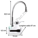 Robinet Electric 3000W cu Incalzire Instantanee - Afisaj LED si Montare pe Perete