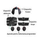 Set Complet EMS Electrostimulare - 5 Aparate Fitness Abdomen, Brate si Fesieri cu 10 Intensitati