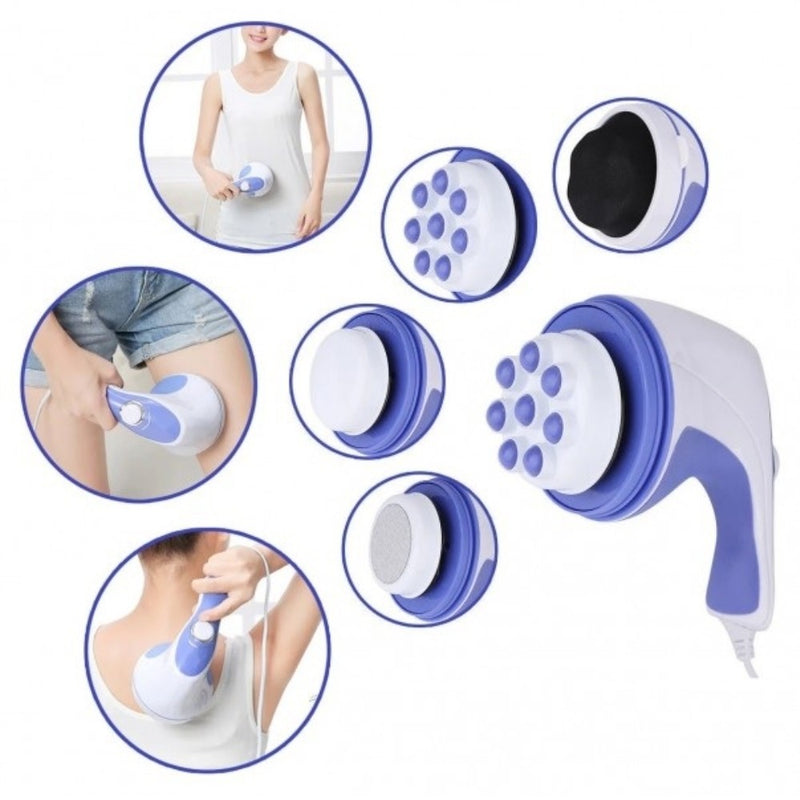 Aparat Masaj Cu 4 Capete Interschimbabile | Relaxare, Tonifiere Și Reducere Celulită