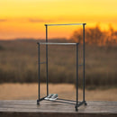 Suport pentru umerase si haine, cu roti si inaltime reglabila