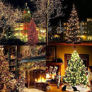 Instalatie De Craciun Tip Rola | 100 m | LED Alb Cald | 8 Moduri De Lumini | IP44 | Interior/Exterior Protejat