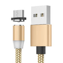 Cablu de Incarcare Magnetic 3in1 cu LED - Lightning, USB-C, Micro USB - Compatibil iPhone/Android