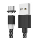 Cablu de Incarcare Magnetic 3in1 cu LED - Lightning, USB-C, Micro USB - Compatibil iPhone/Android