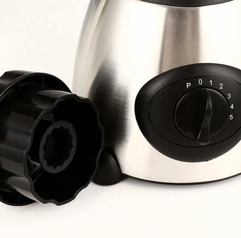 Blender Electric 2 in 1 Cu Rasnita | 1.5L | 650W | 5 Viteze + Functie Pulse | Lame Inox | Mixare, Smoothie, Maruntire Gheata