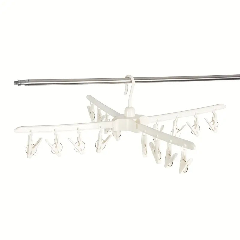 Uscator De Rufe Vertical Cu 3 Nivele | Pliabil | 170 cm | Brate Rotative + 24 Carlige | Interior/Exterior | Economisire Spatiu