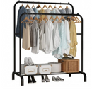 Suport Organizator Dublu Haine | Suport 40 Umerase + 6 Perechi Pantofi | Otel Inoxidabil Anticoroziv