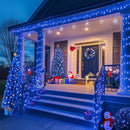 Instalatie Pe Rola 100m LED Albastru | 500 LED-uri Puternice | 8 Modele Luminoase | IP44