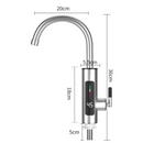 Robinet Electric Instant Inox 3000W - Apa Calda in Secunde, Display LED, Rotire 360°
