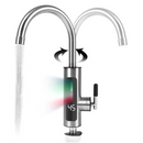 Robinet Electric Instant Inox 3000W - Apa Calda in Secunde, Display LED, Rotire 360°