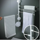 Suport de Perete cu Ventuze pentru 4 Prosoape - Fara Gaurire, Montaj Instant