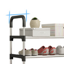 Pantofar din Inox cu 5 Rafturi - Suport Premium pentru Organizarea Pantofilor