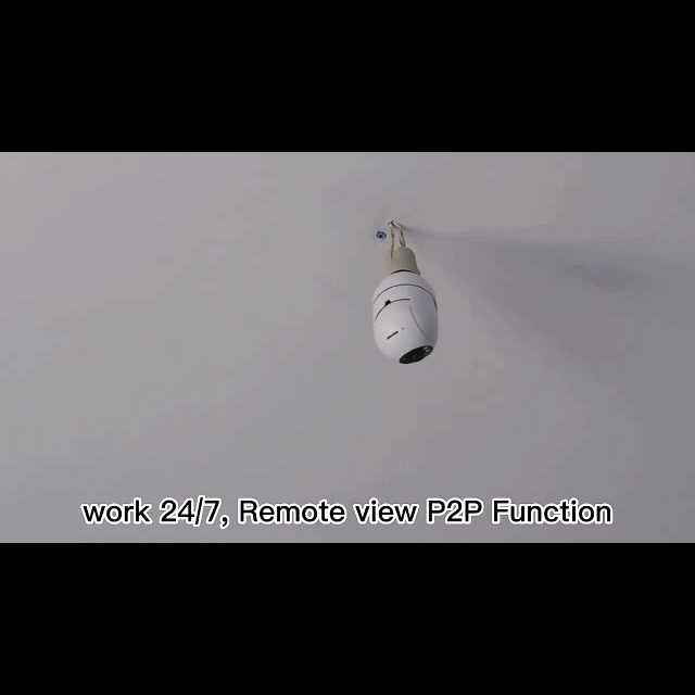 Camera WiFi Tip Bec 355° Full HD cu Unghi Panoramic, Senzor de Mișcare și Funcție Audio Bidirecțională